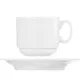 Пара кофейная «Мокко» фарфор 100мл D=60/113,H=60,L=78мм белый, изображение 2