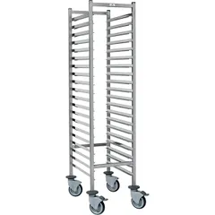 Trolley for gastronorm containers 1/1, 20 tiers  stainless steel , H=165, L=63, B=46cm  silver.