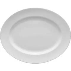 Dish "Monaco" oval  porcelain ,H=12,L=330,B=260mm white