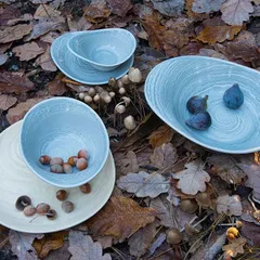 Салатник «Скейп грей» фарфор 370мл D=24см серый, изображение 3