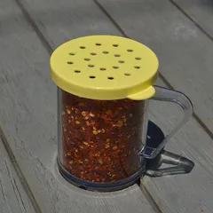 Емкость для специй с отверстиями поликарбонат 300мл D=80,H=95мм прозр.,желт., изображение 3