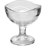 Ice cream bowl “Acapulco” glass 310ml D=118,H=123,L=25mm clear.