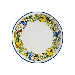 Тарелка «Албуфера» фарфор D=27см белый,разноцветн.