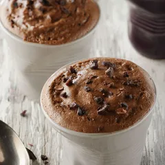 Стакан для горячих напитков «Фруассэ» фарфор 80мл D=65,H=60мм серый,коричнев., изображение 2