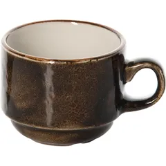 Чашка кофейная «Крафт Браун» фарфор 100мл D=65,H=50,L=85мм коричнев.