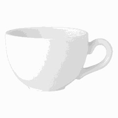 Tea cup “Simplicity”  porcelain  340 ml  D=10, H=7 cm  white