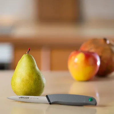 Нож для чистки овощей и фруктов сталь нерж. ,L=10см металлич.,серый, изображение 2
