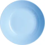 Deep plate  glass  D=20cm  blue.