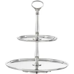 Shelf “Contour” stainless steel, silver plated D=18/28,H=31cm