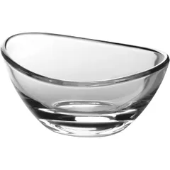 Salad bowl “Papaya” glass 240ml D=130,H=65mm clear.