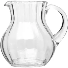 Corrugated jug 1.5l ,H=17,L=17.5cm clear.