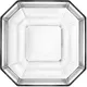Салатник «Канова» квадратный стекло 3,34л ,H=13,5,L=22,B=22см прозр., изображение 2