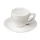 Чашка кофейная «Пур-Амор» фарфор 80мл D=66/40,H=55,L=90мм белый, изображение 5