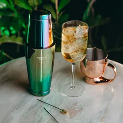 Кружка «Солар» металлическая сталь нерж. 350мл D=81,H=99,L=120мм медный, изображение 3