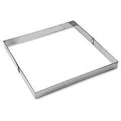 Confectionery mold “Square”  stainless steel , H=35, L=120, B=120mm