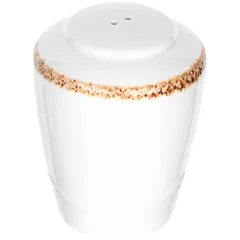 Перечница «Браун Дэппл» фарфор D=60/40,H=75мм белый,коричнев., изображение 2