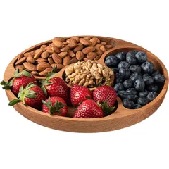 Менажница 4 секции бук D=250,H=25мм св. дерево, изображение 3