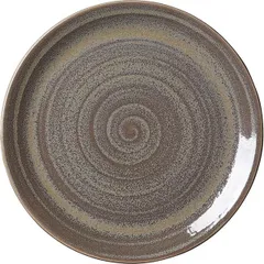 Тарелка «Революшн Гранит» мелкая фарфор D=280,H=25мм серый,коричнев.