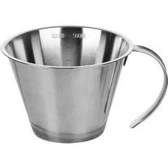 Measuring jug  stainless steel  0.5 l  D=16, H=9 cm  silver.