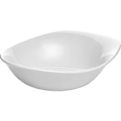 Salad bowl “FreeStyle”  porcelain  0.8 l  D=25, H=7 cm  white