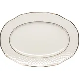 Блюдо «Афродита» овальное фарфор ,H=15,L=240,B=165мм белый,золотой