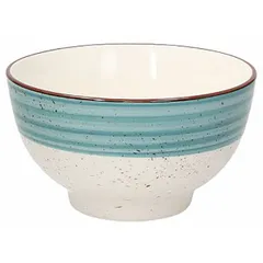 Salad bowl “Casablanca”  ceramics  0.62 l  D=14, H=8 cm  white, blue.