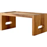 Поднос фуршетный «ступенька» акация ,H=13,L=31,B=16см древесн.