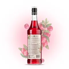 Сироп «Клюква» Pinch&Drop стекло 1л D=85,H=330мм красный, изображение 4