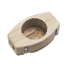 Форма-резак для масла дерево ,H=50,L=158,B=90мм св. дерево