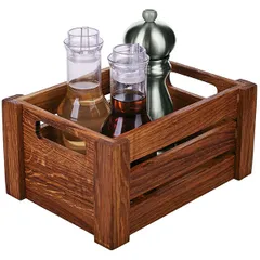 Подставка для набора для специй дуб ,H=11,L=22,8,B=16,5см коричнев., изображение 2