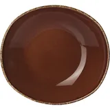 Тарелка глубокая «Террамеса Мокка» фарфор ,H=4,L=21,B=19см тем.корич.