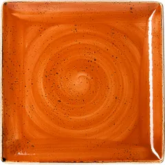 Блюдо «Крафт Терракота» квадратное фарфор ,H=18,L=270,B=270мм терракот