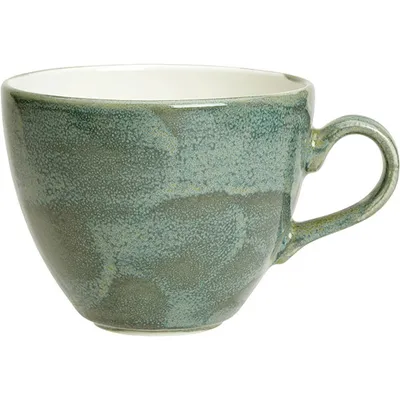 Чашка чайная «Революшн Джейд» фарфор 350мл D=10,5см зелен.,бежев., Цвет: Зеленый, Объем по данным поставщика (мл): 350