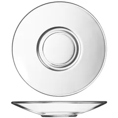 Saucer “Aroma” glass D=120,H=21mm clear.