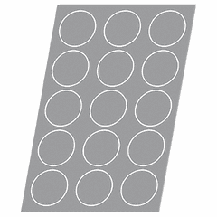 Confectionery mold “Circle”[15pcs] silicone D=102,H=20mm