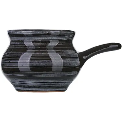 Кокотница «Маренго» керамика 250мл D=9см черный,серый, изображение 2