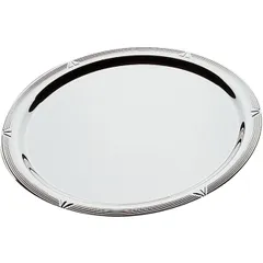 Round tray “Profi Line”  stainless steel  D=480, H=26mm  silver.