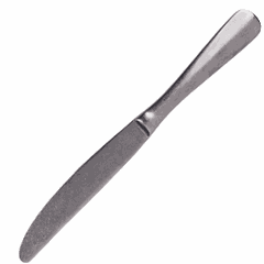 Table knife, stainless steel, aged  stainless steel , L=240/125, B=20mm  metal.