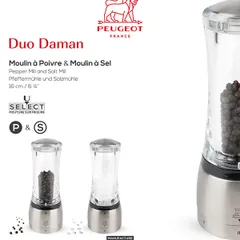 Мельница для перца «Даман» акрил,сталь нерж. D=6,H=16см прозр.,металлич., изображение 3