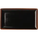 Блюдо «Кото» прямоугольное фарфор ,L=33,B=19см черный,коричнев.