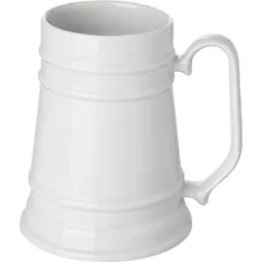 Beer mug porcelain 0.6l white