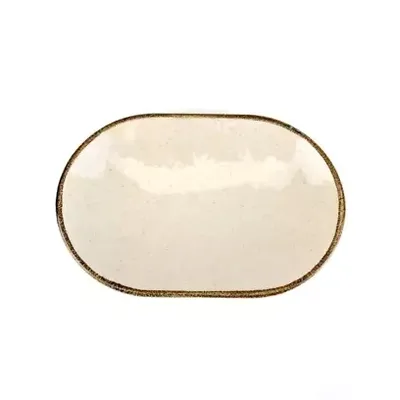 Блюдо овальное 28см, бежевый, Pearl, Kutahya