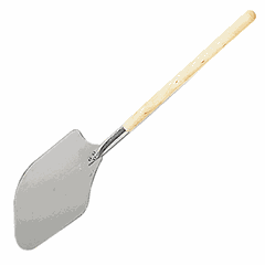 Pizza shovel aluminum,wood ,L=87.5,B=35cm metallic,solid. tree