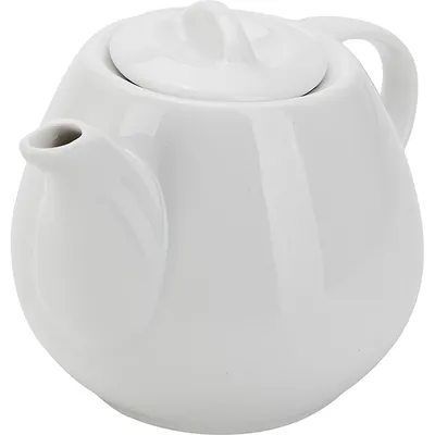 Чайник заварочный «Таир» фарфор 450мл D=68,H=105,L=154мм белый, изображение 2