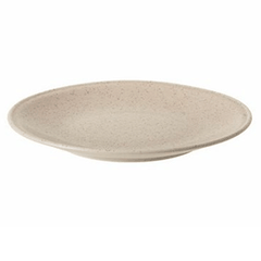 Plate “Rock” small  porcelain  D=26cm  beige.