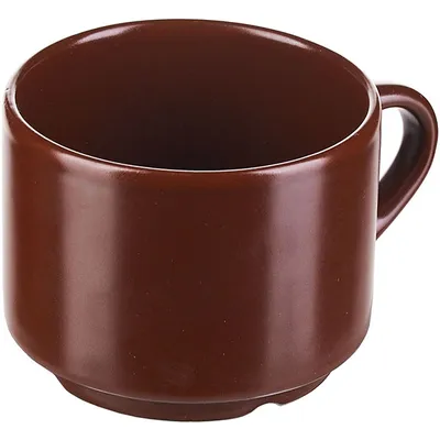 Чашка чайная «Шоколад» фарфор 200мл D=8,H=6см шоколад., изображение 2