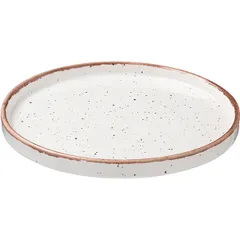 Блюдо «Пунто Бьянка» фарфор 450мл D=250,H=25мм белый,черный, изображение 2