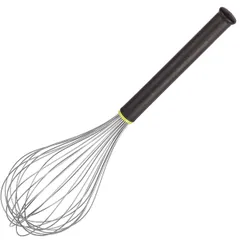 Whisk “Exoglass”  stainless steel, plastic , H=15, L=44/23.5cm  metallic, black