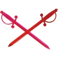 Пики для канапе «Меч»[500шт] полистирол ,L=7см разноцветн.