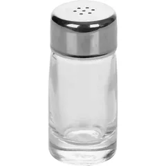 Pepper shaker stainless steel, glass 40ml D=34,H=80mm transparent,metallic.